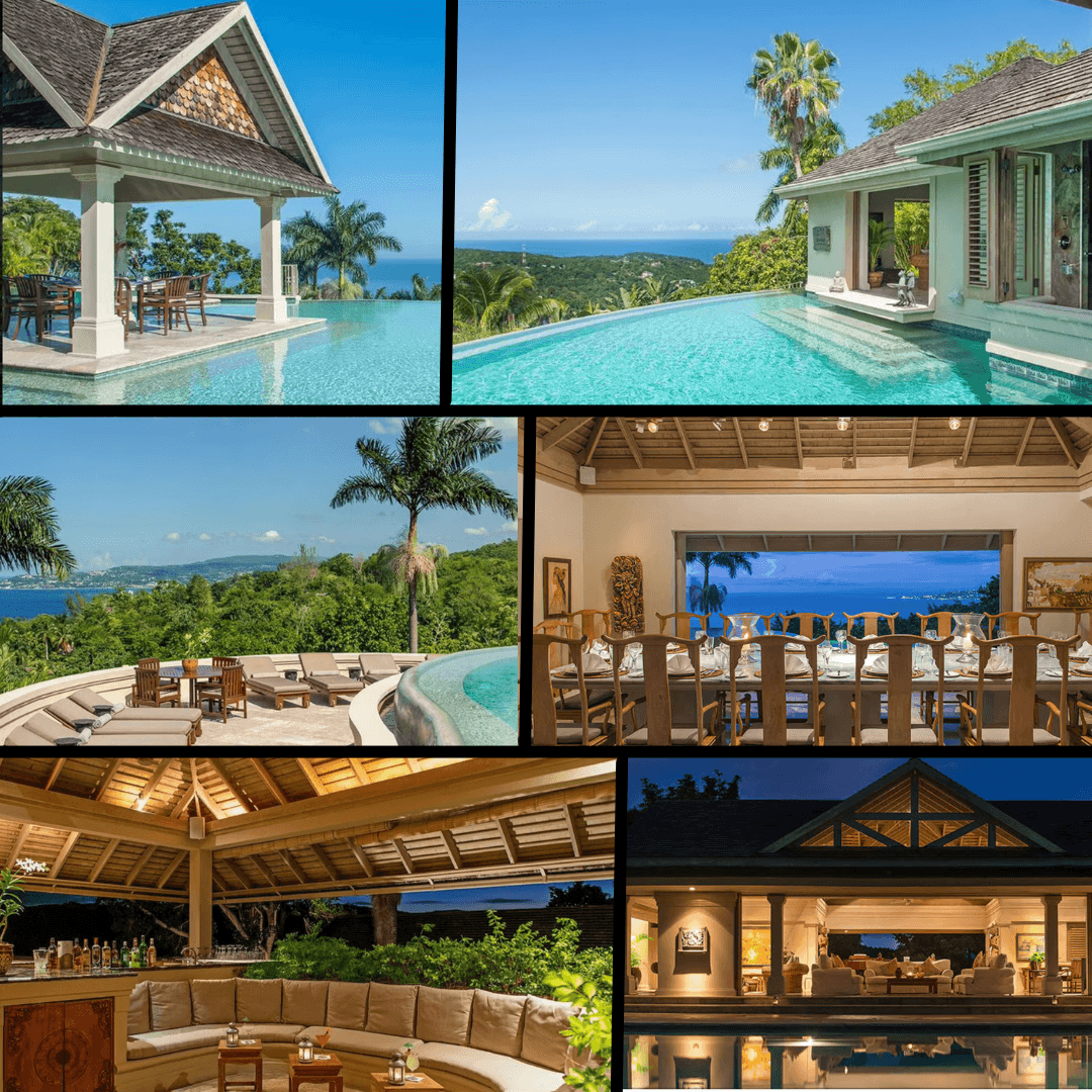 Luxurious staffed Jamaican villa overlooking Montego Bay sleep 18