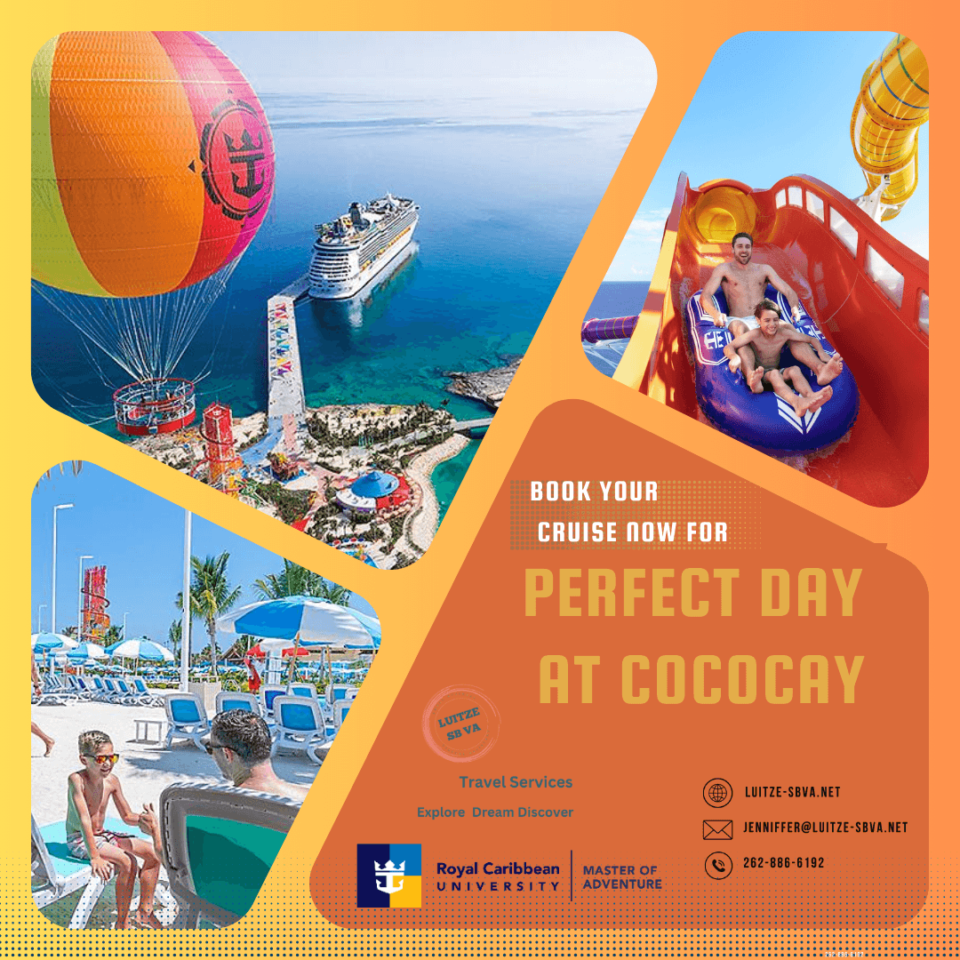 Royal Caribbean, Perfect Day at Cococay Fun Sun Tallest Waterslide Bragging right